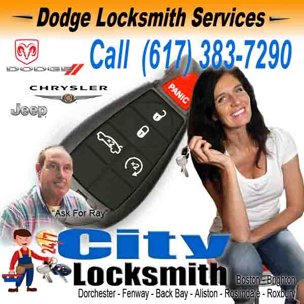 Dodge Locksmith Back Bay – Call City Ask Ray 617-383-7290