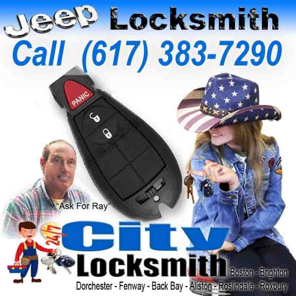 Locksmith Brookline Jeep – Call Ray today (617) 383-7290