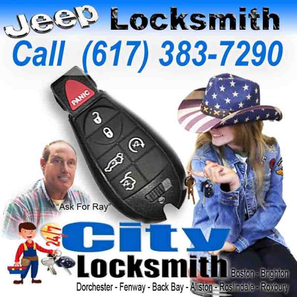 Locksmith Jamaica Plain Jeep – Call Ray today (617) 383-7290