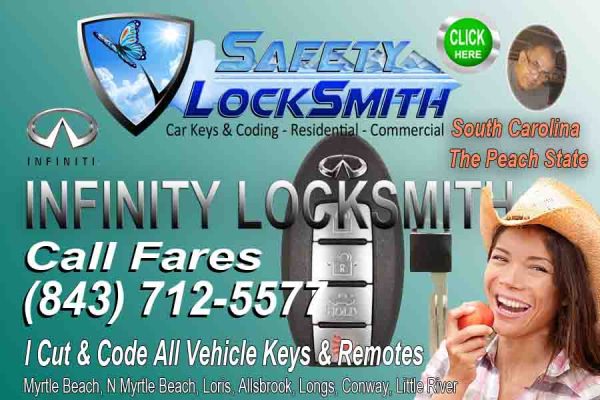 Locksmith For Infinity  – Call Fares (843) 712-5577