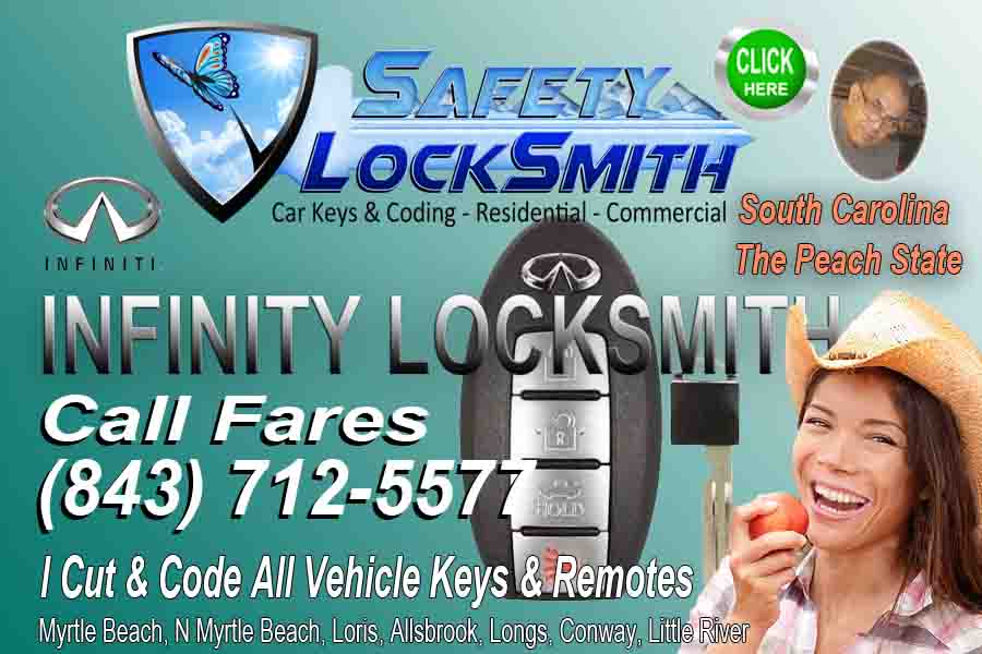 Locksmith Infinity – Call Safety Fares (843) 712-5577