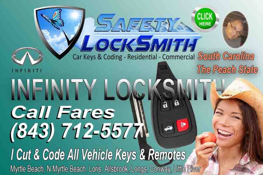 Infinity Locksmith In Myrtle Beach – Call Safety Fares (843) 712-5577