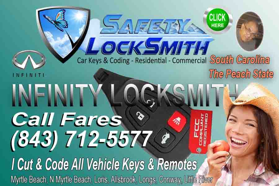 Infinity Car Key Coding – Call Safety Fares (843) 712-5577