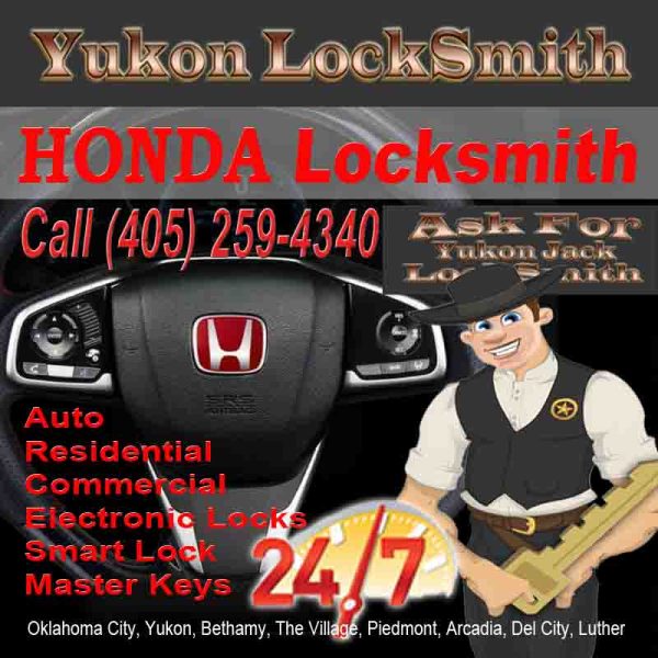 Honda Locksmith In Edmond – Call Jack today 405 259-4340