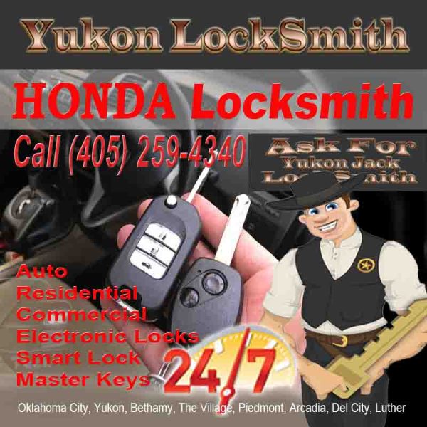 Honda Locksmith In OKC – Call Jack today 405 259-4340