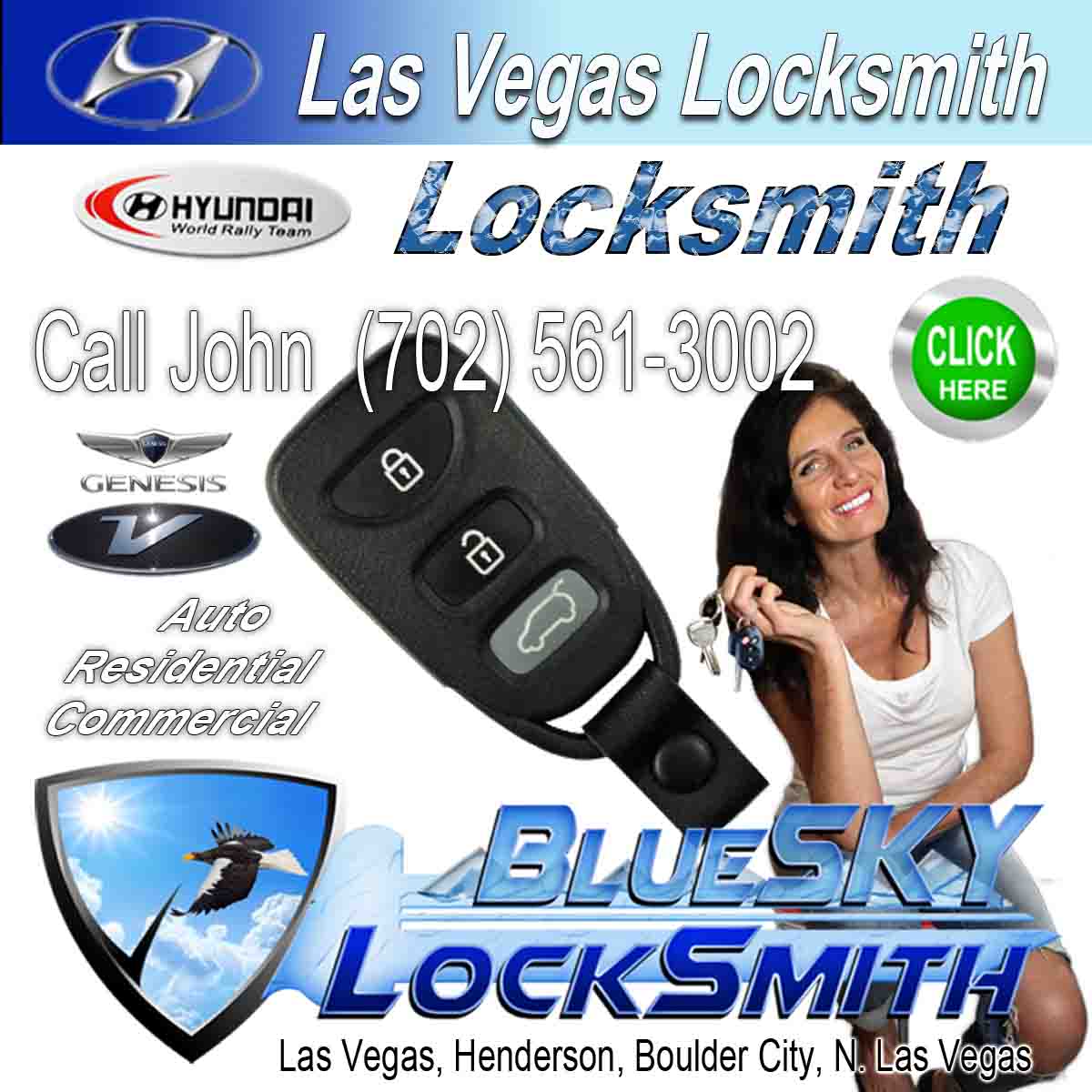 Locksmith on strip Hyundai