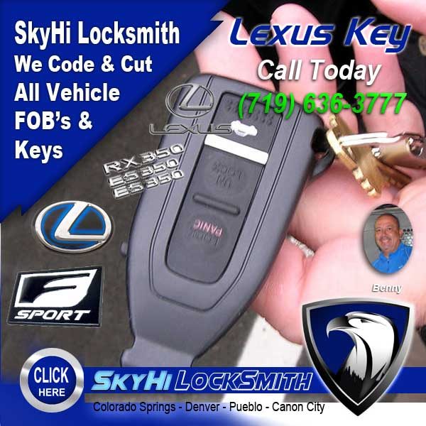 Lexus Keys and FOB Call (719) 636-3777