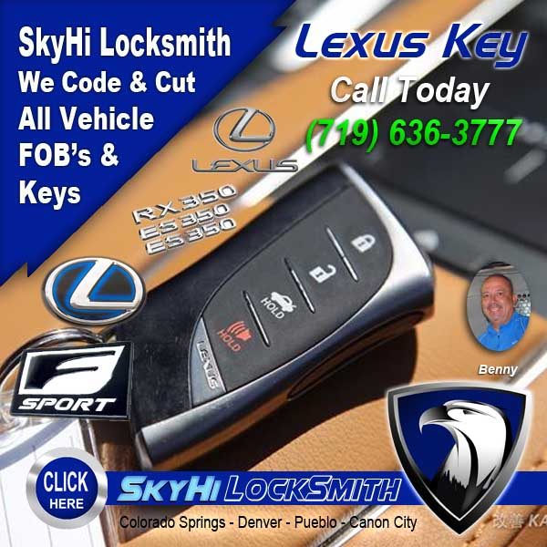 Lexus Keys and FOB Call (719) 636-3777