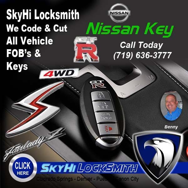 Nissan Key Locksmith SkyHi Colorado Springs 719-636-3777