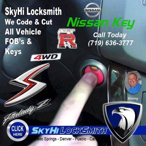 Nissan Key Locksmith SkyHi Colorado Springs 719-636-3777