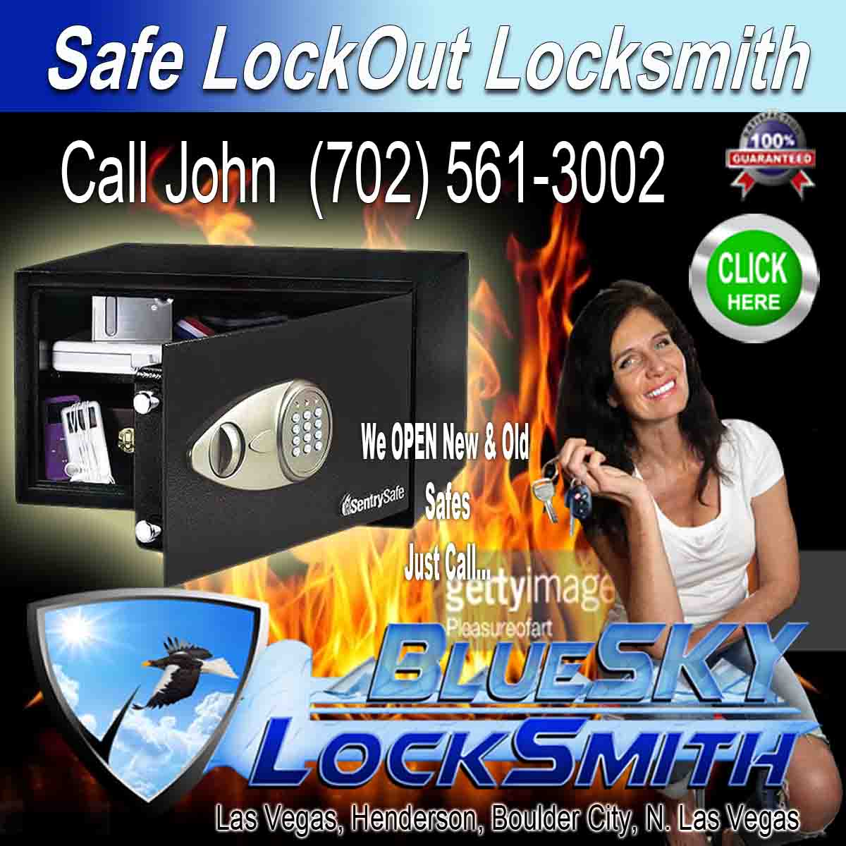 Locksmith Safe Repair – Call John BlueSKY Locksmith 702-561-3002