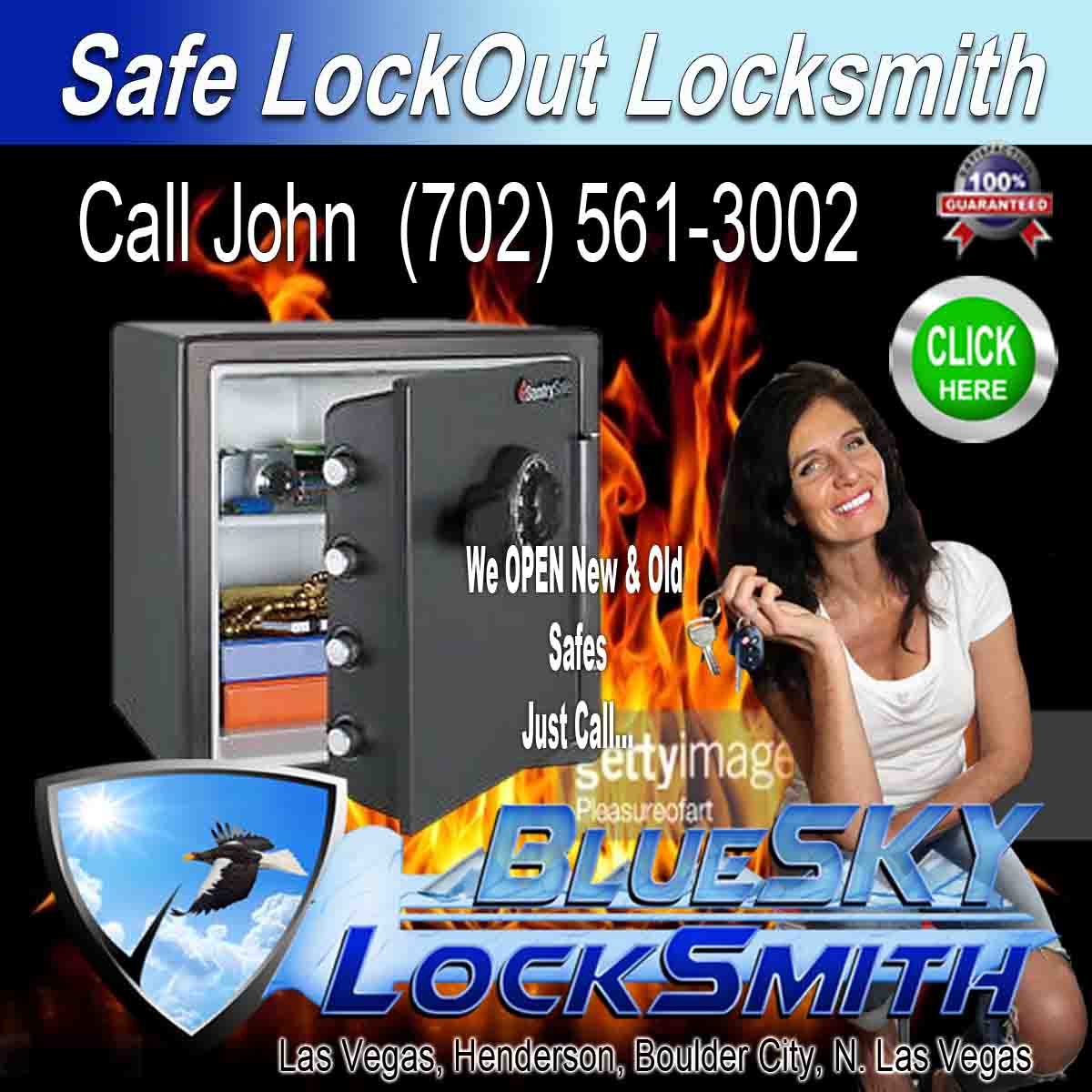 Safe Repair Locksmith – Call John BlueSKY Locksmith 702-561-3002