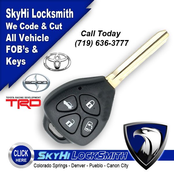 Toyota Key Door Lock Hatch Door Open