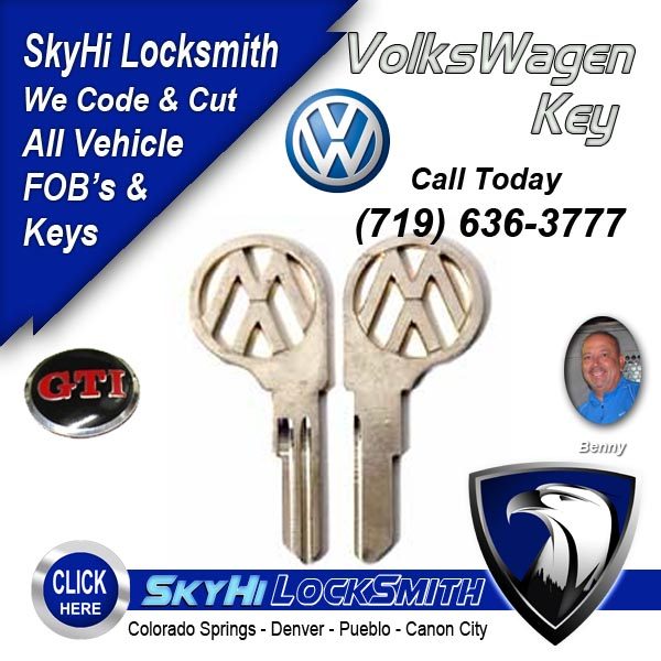 Volkswagen Key 719-636-3777 SkyHi Locksmith