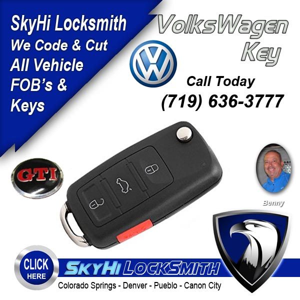 VolksWagen Key 719-636-3777 SkyHi Locksmith